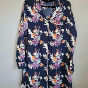 Silk pajama set M top and L bottom